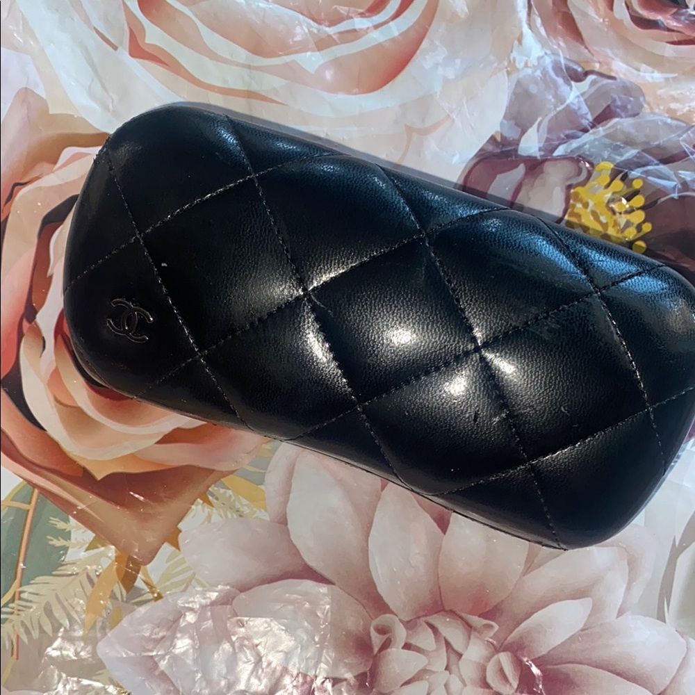 CHANEL Black Sunglass case with Luxurious Design
